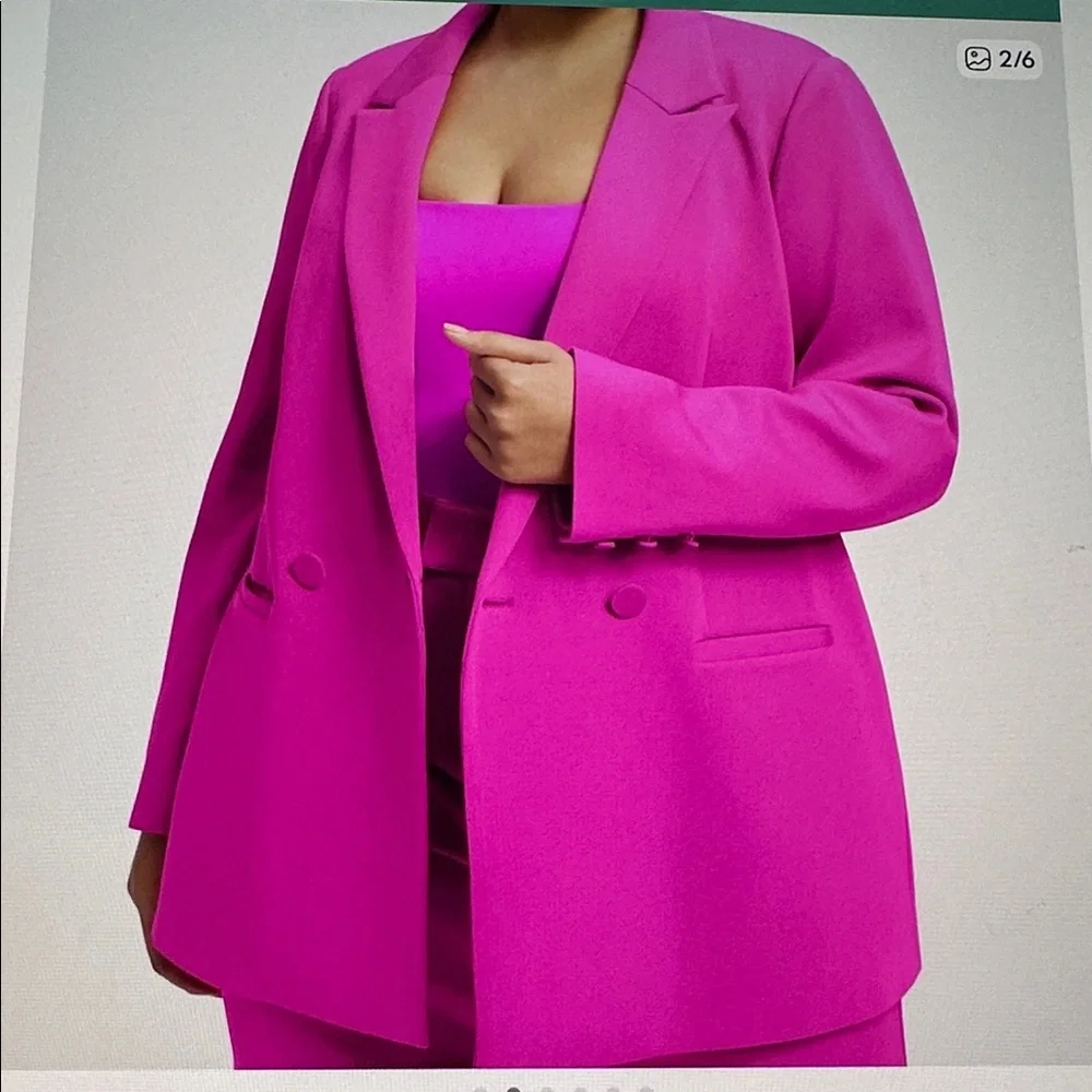 Good American Double Breasted Scuba 2.0 Blazer - Picture 2 of 12